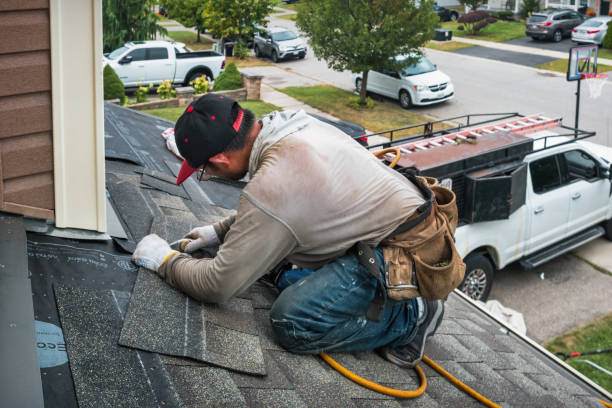 Professional Roof Installation technician working in Clinton, MS